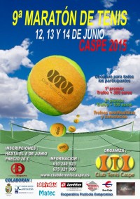 MARAT&Atilde;�N DE TENIS 2015 C.T.CASPE